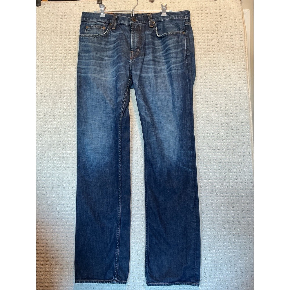 Kane J‎ Brand Men's Jeans CHARGER 33x32 1/2 Dark Wash Straight Leg